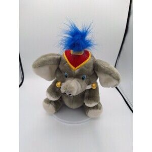 Vintage  15 inch tall Stuffed Elephant. Still Soft Ruby the Circus‎ Queen.